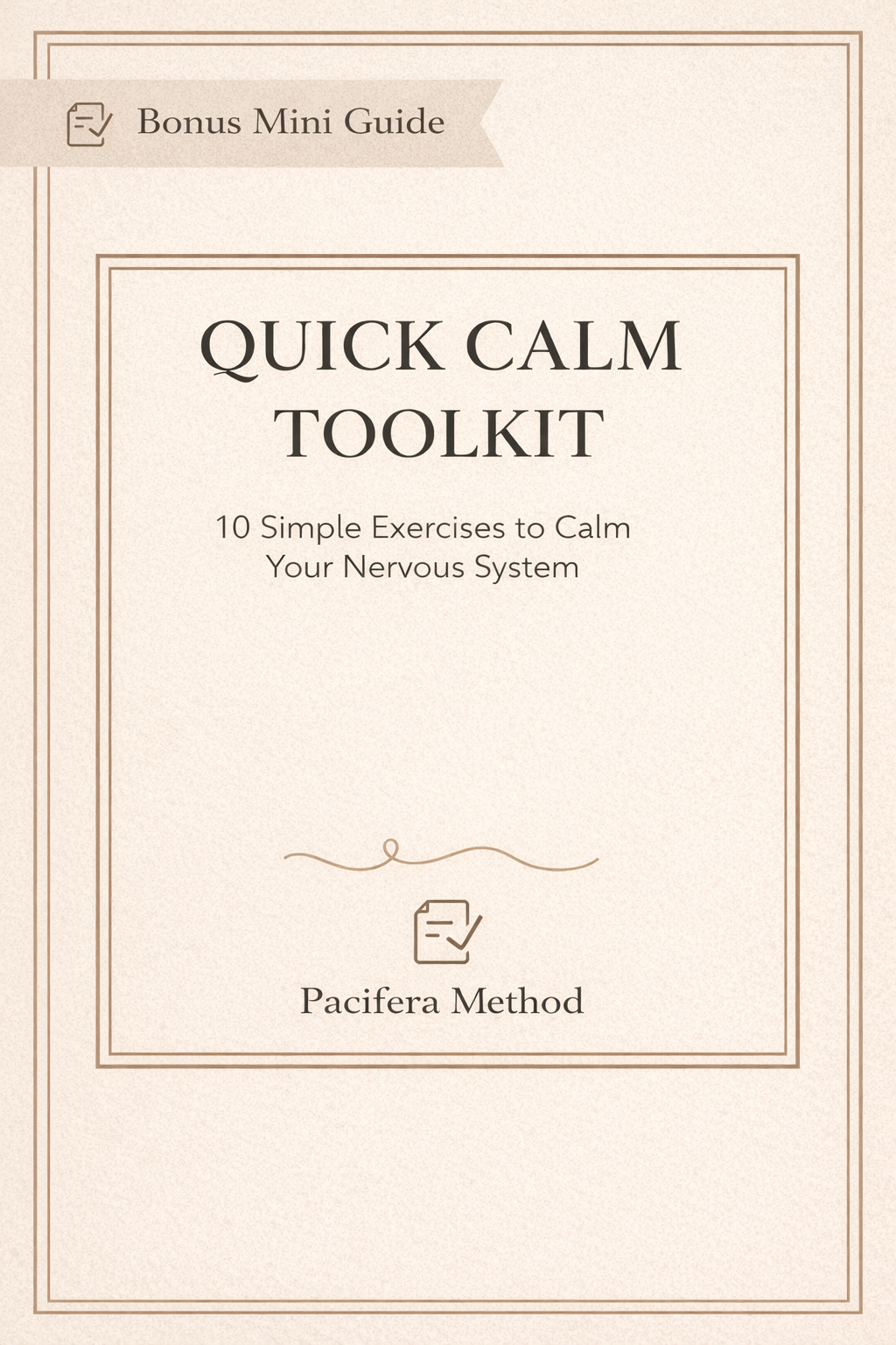 Pacifera | Go From a Life of Clutter and Stress to Calm and Confident